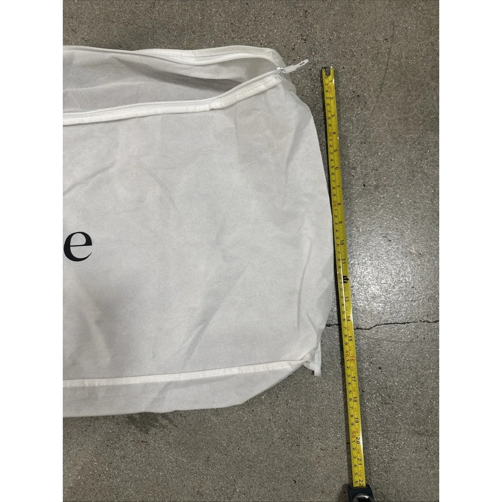 Quince Garment Bag32x16x3Reusable Travel Clothing Storage Cover Plastic Zip/Lock
